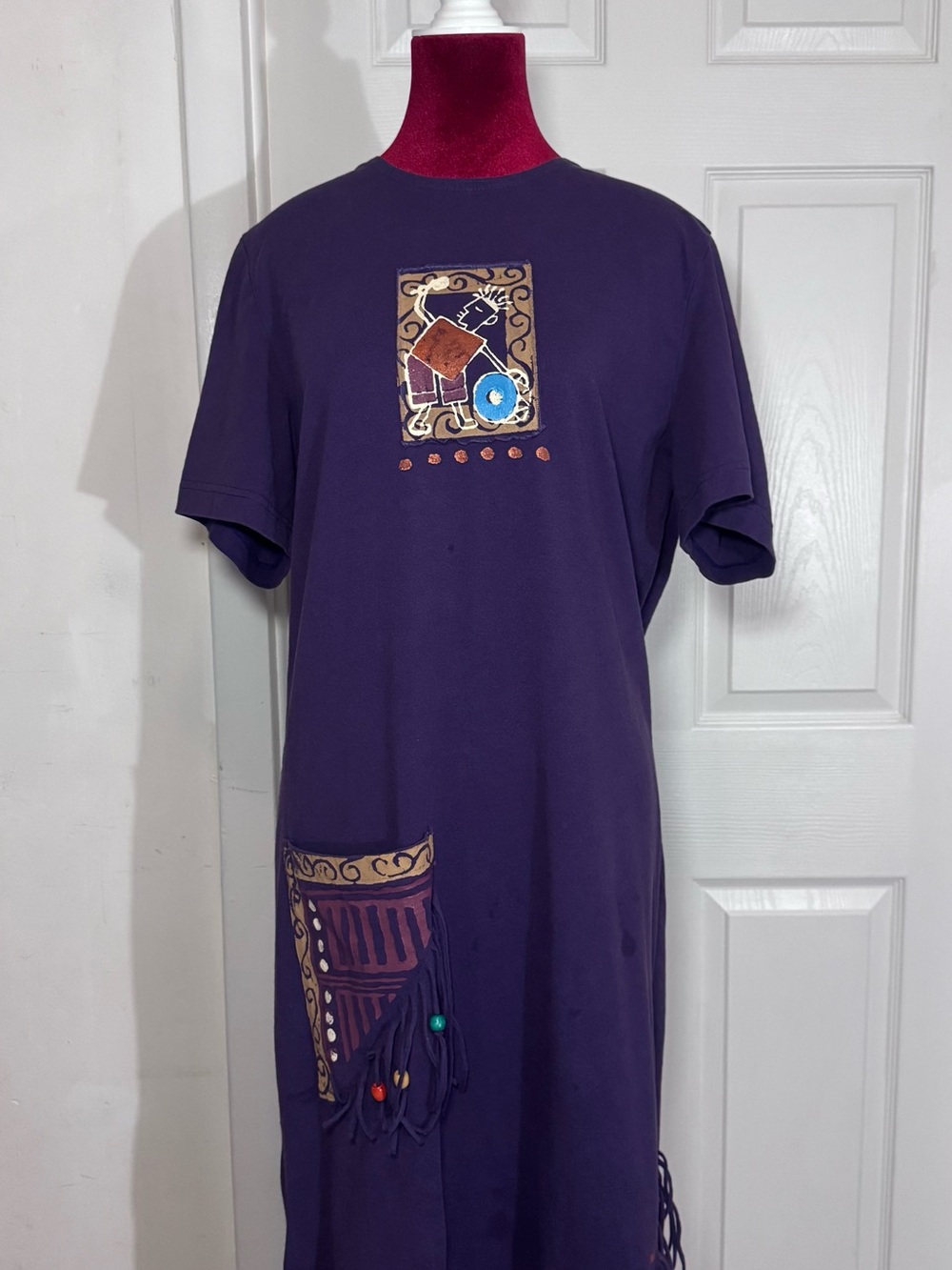Women’s Purple Graphic Short-Sleeve Shirt